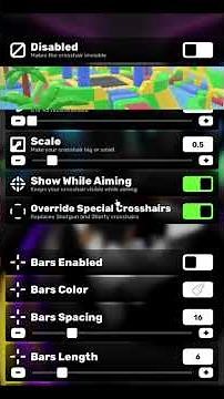 Settings and Crosshair Tutorial in Roblox Rivals