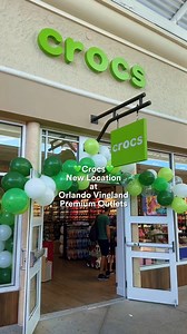 3.1K views · 20 reactions | Crocs new location at Orlando Vineland Premium Outlets is now open! Stop by and check out all of their newest styles. ️ Located by Under Armour and Haagen Dazs | Orlando Vineland Premium Outlets | Facebook