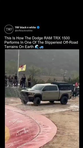 TRF BLACK N WHITE on Instagram: "One small mistake here, and the truck slides straight back down ⚠️🧠 This brutal off-road challenge in China is built to test real skill — traction, torque control, and driver precision under extreme conditions. Trucks drop into a circular pit flooded with water and foam, creating a surface so slippery that even the most powerful machines struggle to find grip. The mission is simple but unforgiving: keep your momentum, control the throttle perfectly, and fight gr