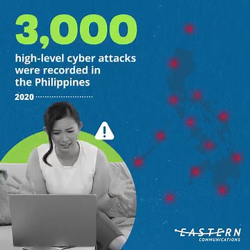 21K views · 21 reactions | You’ll never know when a cyber attack hits your company. So before your system gets suddenly hacked, mount a strong defense against possible threats, online or offline, with Eastern Cyber Defense. Learn more how we secure what matters to your business at www.eastern.com.ph. #EasternCommunications #OurStrongConnection #EvolveYourWay | Eastern Communications | Facebook