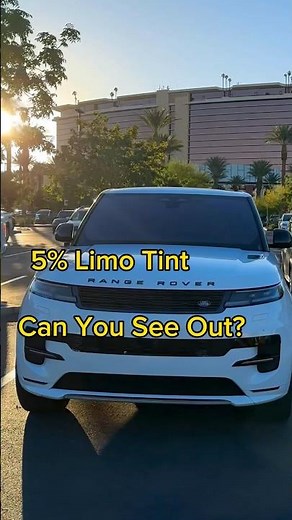 Looking Out of Dark Window Tint: Inside the 2023 Range Rover