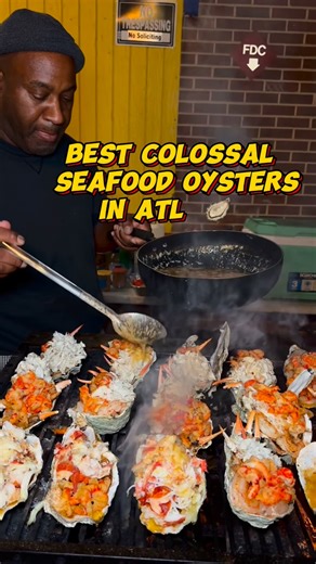 Gourmetangiie | Food + Experiences on Instagram: "Atl @islandseafoodatl has the best colossal chargrilled stuffed seafood oysters in the city ! The oysters are huge and stuffed with seafood . You can stuff them with crawfish , crab claws , king crab lobster , shrimp , lump crab , scallops , blue crab, octopus and much more ! They said they make food we make art and they were delicious! #atl #atlanta #atlantarestaurants #atlfood #atlfoodie #atlantafoodie #atlantafood #chargrilledoysters #instafoo