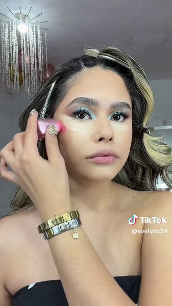 Makeup tono azul 🩵🫐✨🪩 #fypシ #grwm #makeup #makeuptutorial #makeupartist