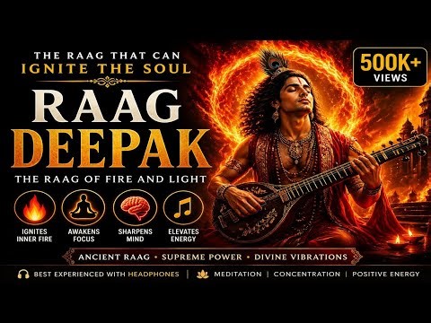Raag Deepak 🔥 The Raag That Can Ignite Fire | 8 Min Divine Power Music | Must Listen 🎧 #ai #raag