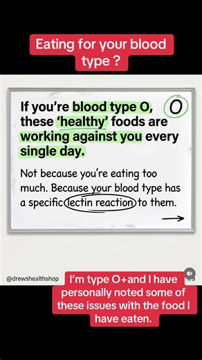 The food you eat. #insulinresistance #type2diabetes #foodsyoueat #bloodtypes