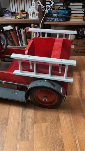 50 YEAR OLD SCRATCH BUILT FIRE TRUCK #toy #firetruck #scratchbuild