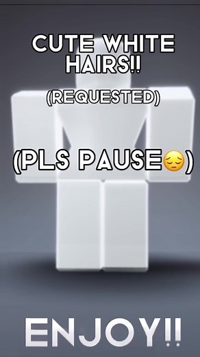 White Hair Outfit Ideas for Roblox R6 | Suggestions Welcome! 💕