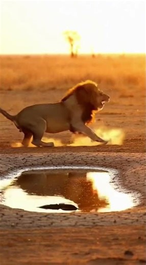 Croc Fail! 🐊❌ ライオン、命拾い。衝撃の瞬間。