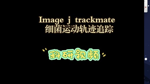 如何用Image J TrackMate实现对细菌粒子的运动轨迹追踪