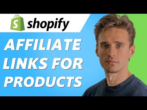 How to Add Affiliate Links to Products Shopify! (Add Affiliate Program)