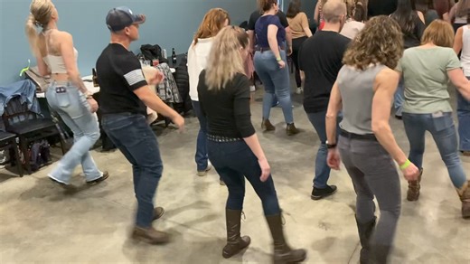 3.1K views · 28 reactions | Beginner dance! This 32 count, 4 wall has no tags or restarts! (I like it, I love it!) Step Sheet Link   https://www.copperknob.co.uk/stepsheets/179734/some-more-of-it | Crew Country Line Dancing | Facebook