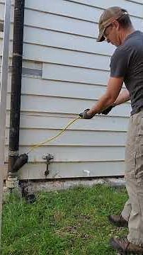 Pressure testing bathroom remodeling with 4" Cherne long test-ball plug. #plumbing #remodel #diy