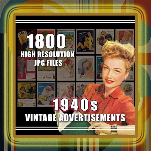1940s Vintage Ads Collection | Retro Advertising Art (digital Download) - Etsy
