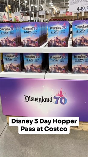 Costco Love on Instagram: "Celebrate Disneyland’s 70th anniversary with this magical 3-day Park Hopper ticket bundle—now available for Costco members! Enjoy access to both parks, Lightning Lane passes, and a $30 Disney dining credit. Tag someone you’d love to experience the magic with ✨ @disneyland @disney @disneyparks Irvine, CA #costco #costcolove #costcofinds #disneyland70th #Disney #DisneyMagic"