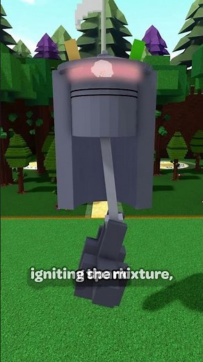 4-Stroke Petrol Engine Explanation💡#physics #car #engine #mechanics #roblox #buildaboat #petrol