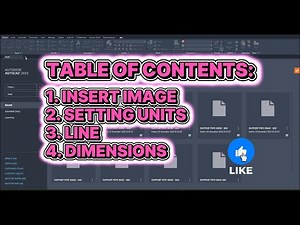 AutoCAD Workflow: Insert Image, Setting Units, Line & Dimensi.