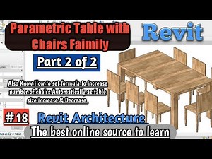 #18 | Parametric Table with Chairs Family in Revit | Part 2 of 2