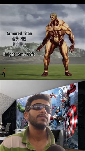 Human vs Titan size comparison #aot