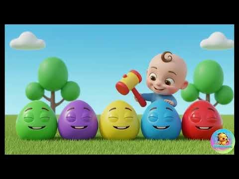 Colorful Surprise Eggs Song | Chikimusic nursery rhymes & kids songs