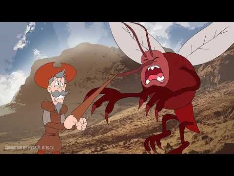 DON QUIXOTE in Mosquito Trouble #donquixote #animation