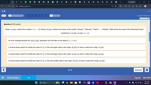 Range A1:A10 contains the numbers 1, 2, ..., 10. Range B1:B10 c... | Filo