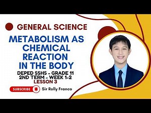 Metabolism Explained! | Chemical Reactions in the Human Body | SHS General Science