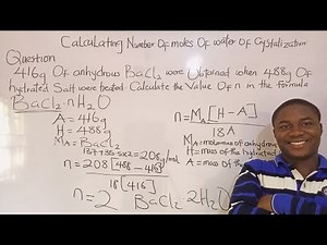 2025 JAMB Chemistry How to Solve Questions on Water of Crystallization