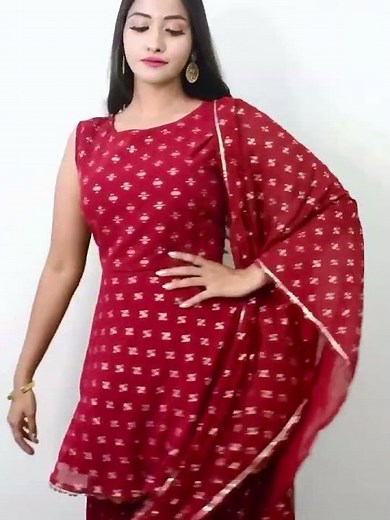 Red Kurta for Women | Wedding Wear Ideas for Women #Shorts - Myntra