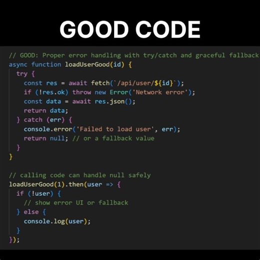 Stop Ignoring Errors — Use try/catch with Fallbacks in JS #shorts #javascript