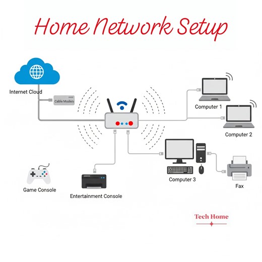 97K views · 294 reactions | HOME NETWORK SETUP  #networking #INTERNET #homenetwork #NetworkSetup #technology #techtips #computer #highlight #foryouシ #trendingpost #windows #TechHome | Tech Home | Facebook