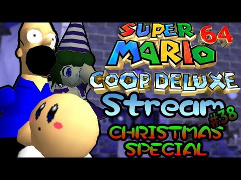 A CHRISTMAS WONDERLAND! ...With Friends! - Super Mario 64 Co-op Deluxe Stream (38) Christmas Hacks*