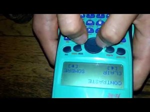Comment régler la luminosité de sa calculatrice casio fx-92