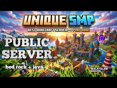 BED ROCK + JAVA | FREE SERVER | ALL PLAYER CAN JOIN | MALAYALAM SERVER ‪@Suduannan‬