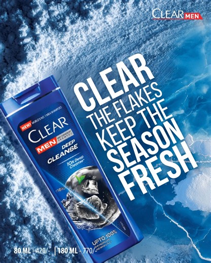 Clear the flakes, keep your vibes fresh all season with Clear Deep Cleanse. #snow #christmas #festiveseason #clearshampoo #DandruffRemoval #DeepCleanse #ownyourspotlightmoment #antidandruff #ClearSL #ClearHeadedConfidence | CLEAR