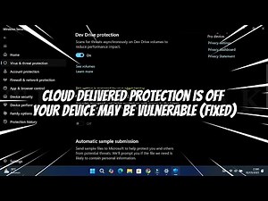 Cloud delivered protection this setting is managed by your administrator (FIXED)