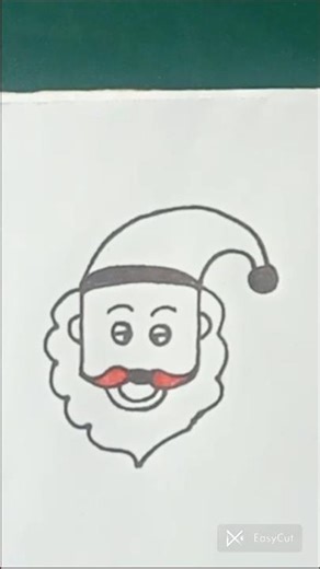 cute Santa drawing step by step viralshorts| #santadrawing#santaclaus#christmasdrawing #viralshorts