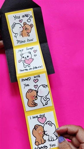 DIY Handmade Card for Friends💕 Easy and Cute Tutorial 💌 #craft #papercraft #papercrafter