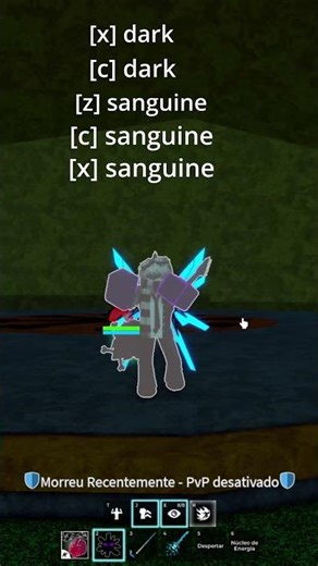 combo de dark e sanguine art l blox fruits