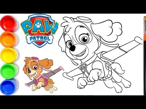 How to Draw Skye 🦴 Paw Patrol