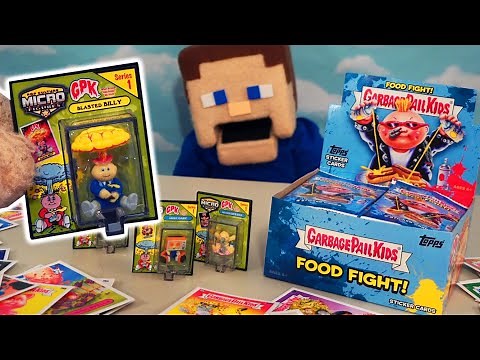 Garbage Pail Kids Micro Figures, Food Fight 2021 Topps Cards Set