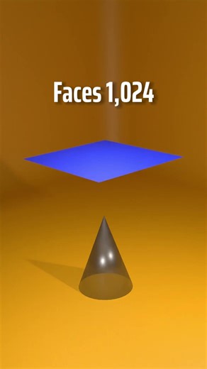 4 vs 1,000 Faces 3D Physics