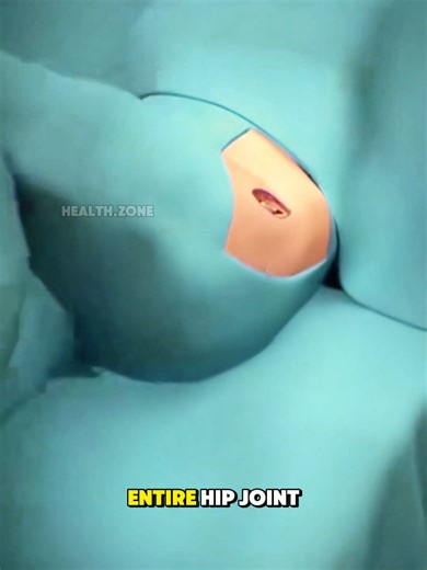 How Surgeons Replace an Entire Hip Joint 😳🦴 #totalhipreplacement #hipreplacementsurgery #orthopedicsurgery #jointreplacement #medicalvideo