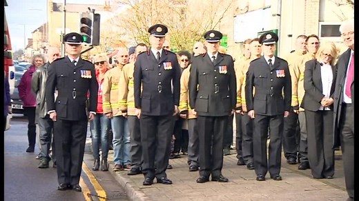 A ceremony to remember Bristol Firefighter Fleur Lombard has taken place. It marked the 20th anniversary of her death. Fleur was 21 when she died in a supermarket fire started deliberately. Avon Fire and Rescue Service staff laid wreaths at the memorial dedicated to her. | BBC Bristol