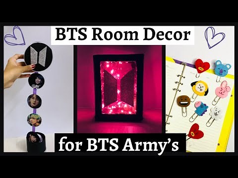 BTS Room Decor 💜✨ / BTS DIY / Handmade BTS GIFT ideas / BTS lamp/ Save money by doing this at home