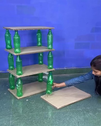 DIY Shoe Racks Using Plastic Bottles: Creative Home Decor Ideas