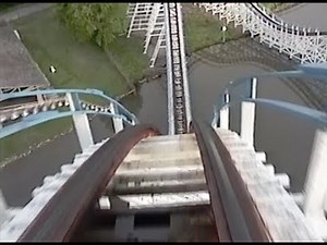 Great American Scream Machine Roller Coaster POV Six Flags Over Georgia