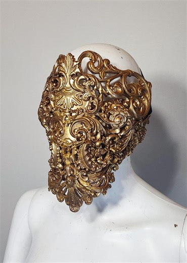 Baroque Mask, Mouth Mask, Mouth Patch, Filigree, Baroque Fantasy Steampunk, Angels, Gothic Mask, Gothic Headpiece, Blind Mask - Etsy