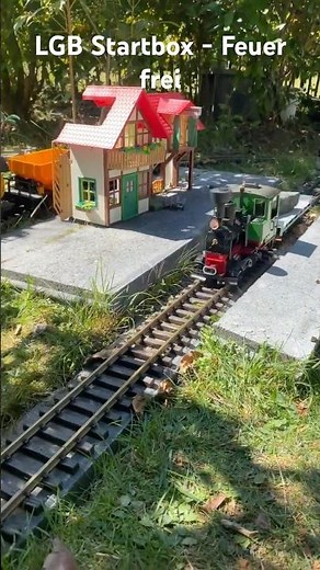 LGB Startset - Erste Testfahrt - selbstgebaute Gartenbahn