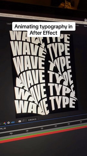 Jake Farmer on Instagram: "Animating typography in After Effects - Episode 02 In this video I showcase how you can use the Wave Warp effect to create typography animations with ease, it’s super simple and all controlled by the effect itself. #aftereffectstutorial #aftereffects #motiongraphics #typeanimation #kinetictypography #type01 #goodtype #motiondesign"