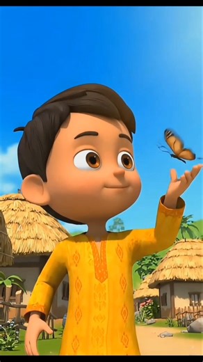 Cute Village Boy Walking Animation | 3D Cartoon Short Video | Kids Animation Shorts#animals #cartoon
